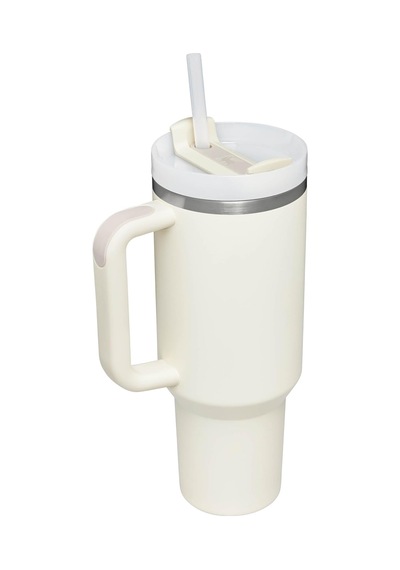 Quencher H2.0 Flowstate Pipetli Termos Bardak 1.18 Litre - Krem Paslanmaz Çelik Çok Renkli