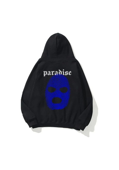 Startmore Unisex Paradise Sweatshirt Hoodie Siyah Siyah