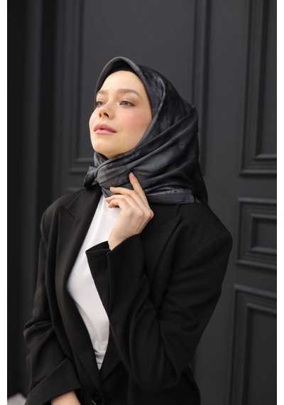 Silk Home Shiny Eşarp 75002-40 Siyah, Antrasit