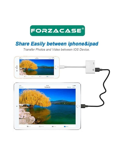 Forzacase Lightning To Usb 3 0 Apple iPhone Uyumlu iPad Bağlantı Şarj Ve Kamera Adaptörü Fc1095