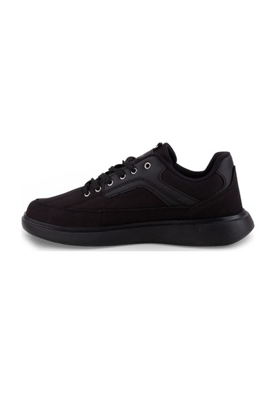 Carrano 1157-26 Dayanıklı Tekstil Anatomik Erkek Sneaker Sade Siyah Siyah