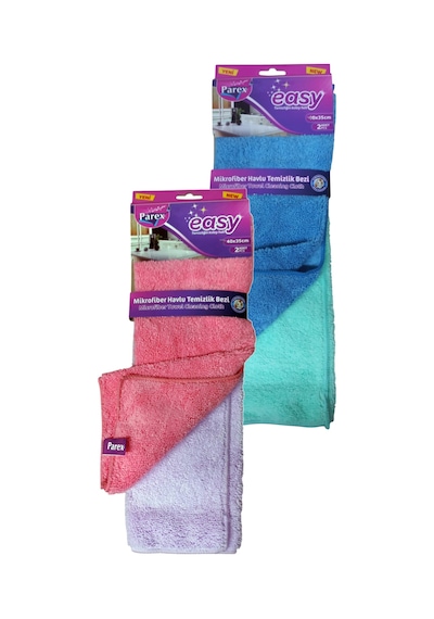 Easy Mikrofiber Temizlik Bezi 2' Li 24 Paket 1 Koli Gri