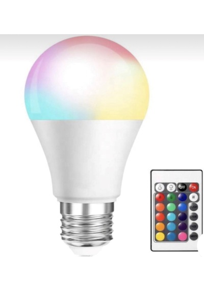 Atlantis Uzaktan Kumandalı 16 Renk 7W Led Ampul 750 Lm Beyaz Işık
