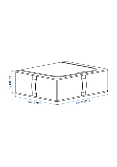 Ikea Purrpıngla Saklama Hurcu 43 X 53 X 19 Cm Bej