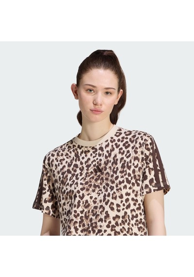 Adidas Seasonal Essentials Leopar Kadın Tişört C-adıkh1549b30a00 Kahverengi