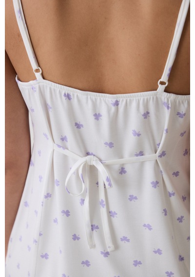 Penti Lana Printed Pantolon Kırık Beyaz Pijama Takımı