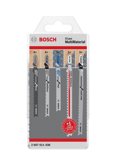 BOSCH Dekupaj Testere Bıçağı Seti 15'li 2607011438