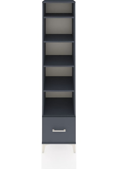 Hyperion Dolap 5 Raflı Tek Çekmeceli 44x44x195 Antrasit-antrasit Antrasit