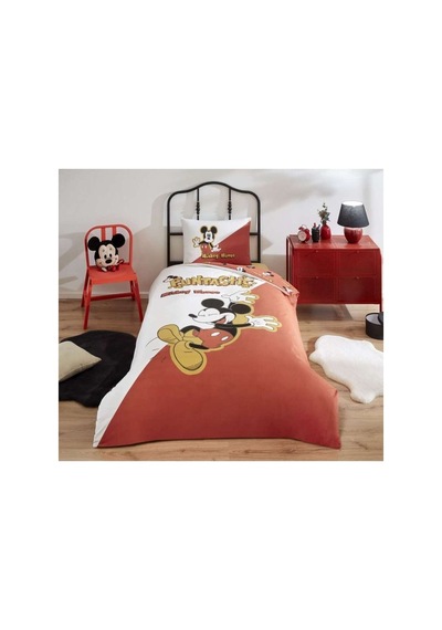 Özdilek Dsny Nevresim Takımı Ranforce Tek Kişilik Kırmızı Mickey Funtastic Karışık