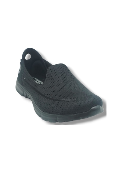 Diva Mod 801-26 Triko Konforlu Esnek Kadın Yürüyüş Ayakkabısı Sneaker Siyah