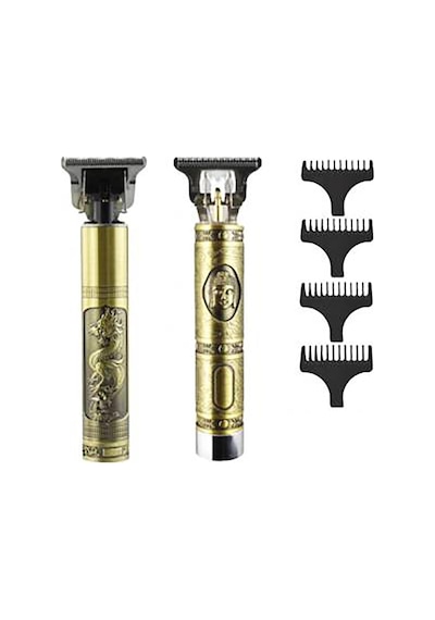 T9 Gold Renk Metal Gövde Profesyonel Şarjlı Çok Fonksiyonlu Tıraş Makinesi
