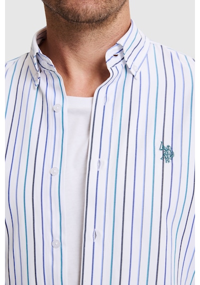 U.S. Polo Assn. Erkek Petrol Uzun Kollu Gömlek 50324651 Vr102