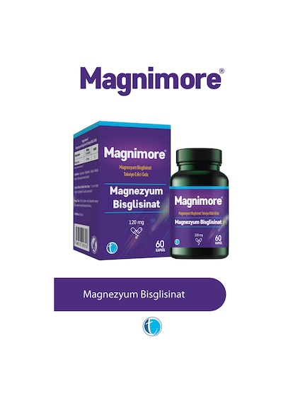 Magnimore Magnezyum Bisglisinat 60 Bitkisel Kapsül 120 Mg