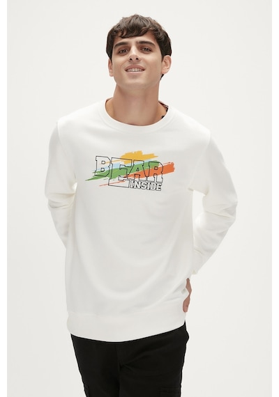 Bad Bear Crayon Crewneck Sweatshırt Erkek Ekru 23.02.12.012 001