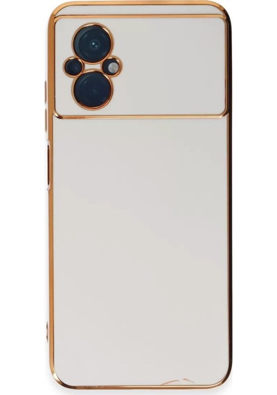 Newface Xiaomi Poco M5 Kılıf Volet Silikon - Beyaz