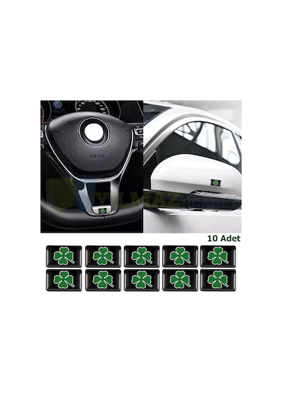 Alfa Romeo Yonca Logo Torpido Direksiyon Jant Vites Oto Sticker Damla Etiket