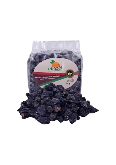Organik Siyah Kuru Üzüm 500 G