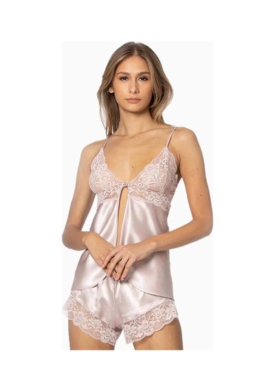 Pierre Cardin 405 Saten Şort Takım Pudra 001