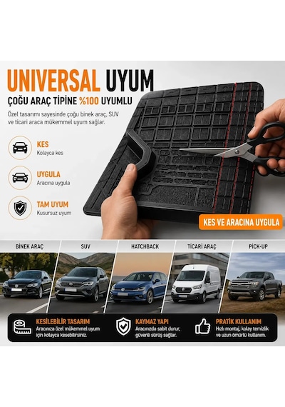 Wöbermann Fiat Linea Uyumlu 4d Premium Oto Paspas Takımı Kesilebilir Universal Yapı