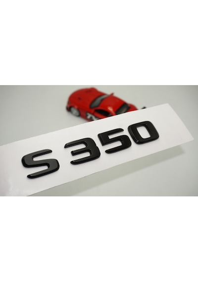 S 350 Bagaj Parlak Siyah ABS 3M 3D Yazı Logo