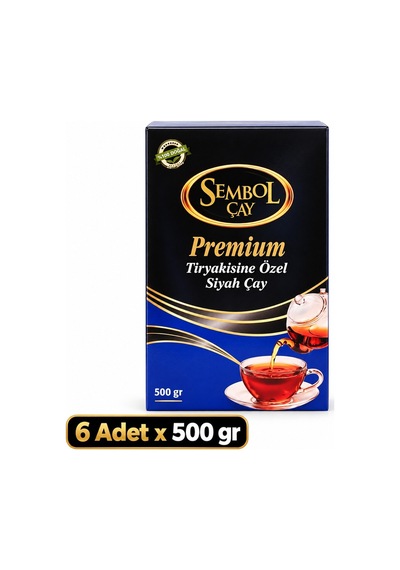 Premium Tiryakisine Özel Siyah Çay 500 Gr X 6 Adet Avantaj Paketi
