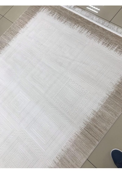 Merinos Halı Elegance 74427 070 Serisi Akrilik Salon Oturma Yatak Odası Halısı Kahve