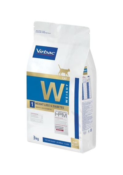 Virbac Weight Loss & Diabetes W1 Kedi Maması 3 KG