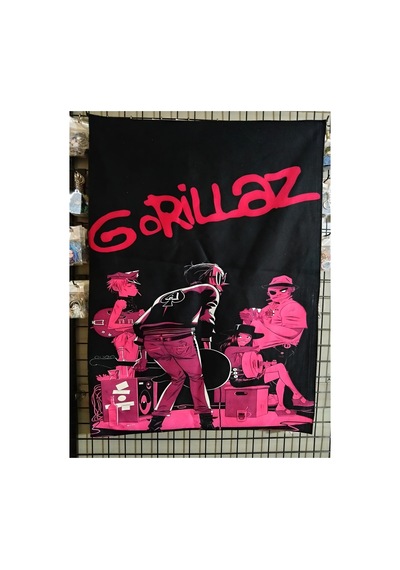 Owl Bag Gorillaz Music Group Desenli Tasarım Duvar Halısı