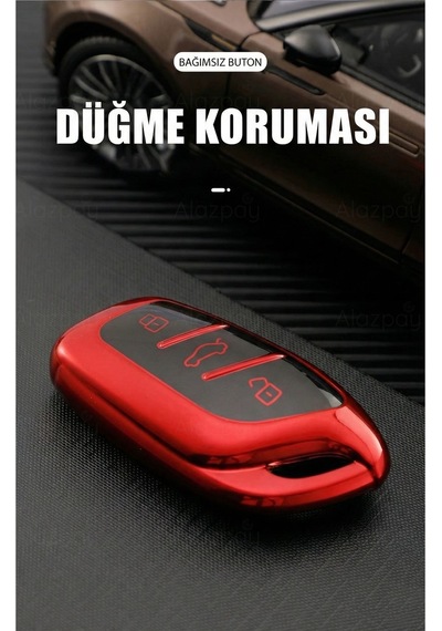 Mg Hs Zs Zx Gt Ev Mg5 Mg6 Roewe Rx3 Rx5 I5 Erx5 I5 I6 Parlak Tpu Anahtar Kılıfı Gümüş