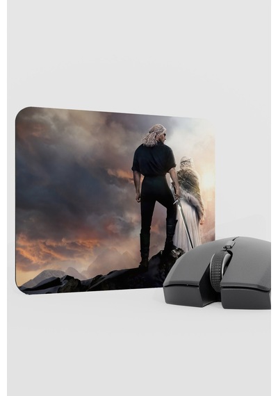 The Witcher V4 22x18 Gaming Kauçuk Kaymaz Taban Mouse Pad Fare Altlığı