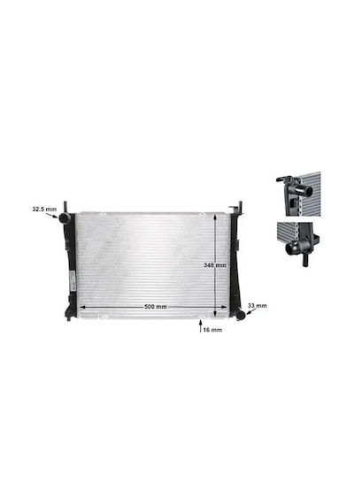 Ford Fusion Motor Radyatoru 1.6 2003-2011 Mahle Cr1355000s