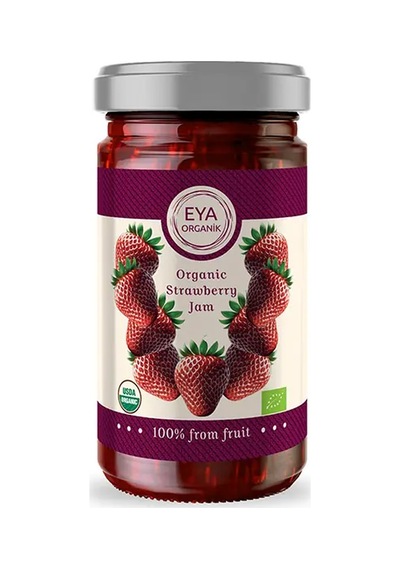 Eya Organik Çilek Reçeli 280 G