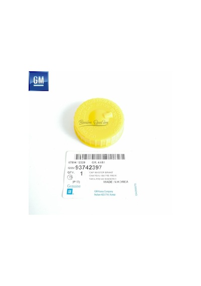 Chevrolet Aveo T250-T255 Fren Hidrolik Yagi Depo Kapagi Sari Gm 515486728