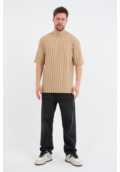 Redline Shift Erkek Oversize Tişört Bej
