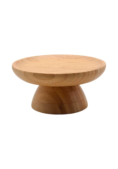 Mien Dayanıklı Bambu Ayaklı Stand Sunumluk -7b139 Kahverengi