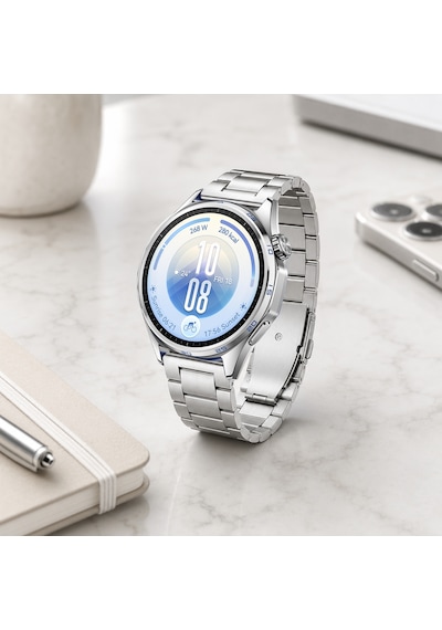 Huawei Watch Gt7 46mm İle Uyumlu Katlanır Klipsli Paslanmaz Çelik Saat Kordonu