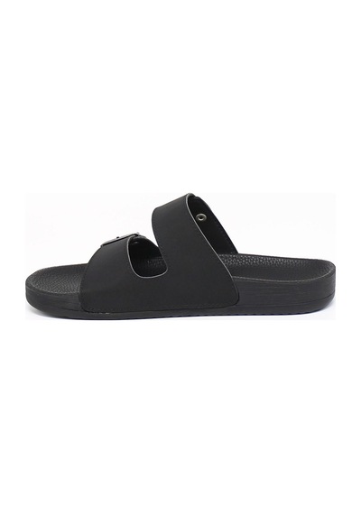 Nesil Shoes Bnt 53001 Siyah Anatomik Tokalı Erkek Terlik Siyah