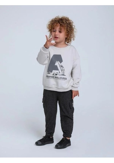 Jack Lions Erkek Bebek Pamuklu Beli Paçası Lastikli Yumuşak Pantolon-14749 Siyah