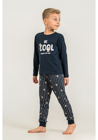 Rolypoly Erkek Çocuk Be Cool Lacivert Uzun Kol Pijama Takım Rp3870-c-v1 Rp3870-c-v1