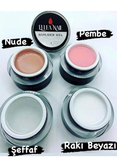 Ellea Nail Buılder Gel 30 Ml Clear Şeffaf Renk Protez Tırnak Jeli