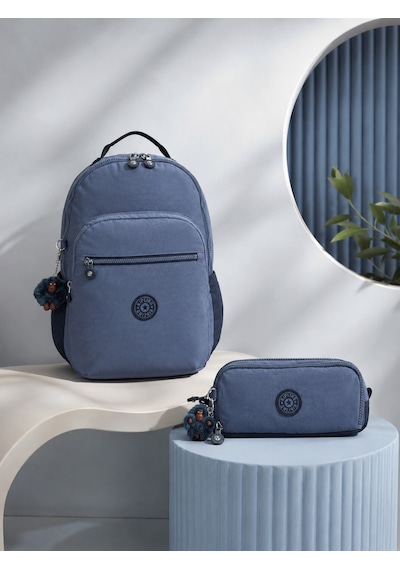 Kipling Unisex Okul Çantası 2'li Set Çanta Ve Kalemlik Kpsetkpkı427564-füme