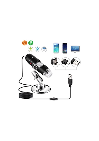 Usb Dijital Mikroskop, El 40x-1000x Büyütme Endoskopu