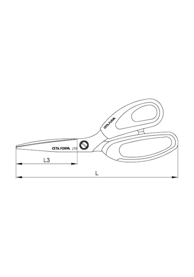 Ceta Form J18 Serisi Ofis Makasları 250Mm J18-250