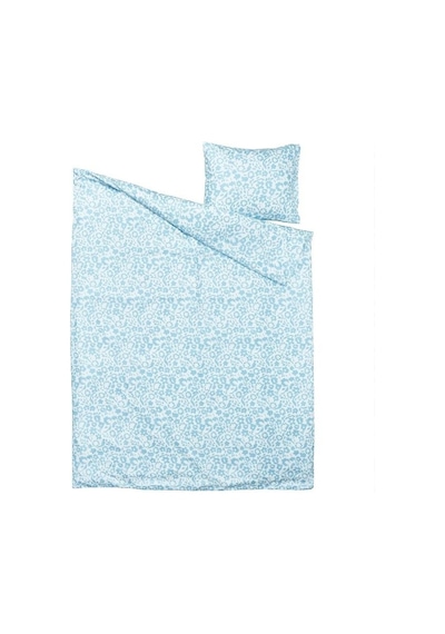 Ikea Cymbalblomma Tek Kişilik Nevresim Takımı 150 X 200 Cm Lacivert - Beyaz