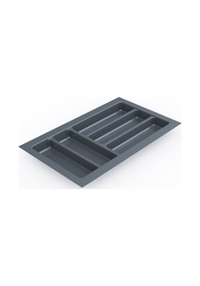 Mutfak Çekmece Içi Kaşıklık 29cm X 48cm Yanlar Ve Boydan 4cm Kesilebilir Antrasit Gri Antrasit
