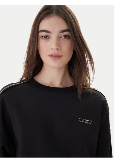 Guess V6rq96kcx22 Octavia Kadın Sweatshirt Siyah