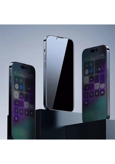 Baseus Crystal Apple, Uyumlu iPhone 15 Privacy Full Koruma Tempered Cam Ekran Koruyucu- 5775