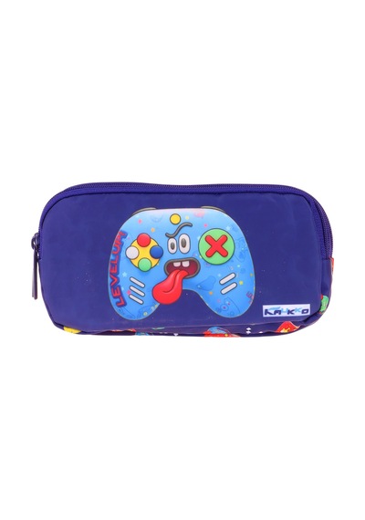 Kaukko Kids Good Game Baskılı Lacivert - Kırmızı Erkek Çocuk Okul Kalemliği Kalem Çantası - L5391
