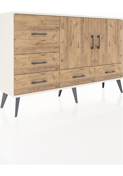 Arges Konsol 4 Raflı 5 Çekmeceli 2 Kapaklı 132x30x83 Aytaşı-çam/çam Çam/çam Arges Konsol 4 Raflı 5 Çekmeceli 2 Kapaklı 132x30x83 Aytaşı-çam/çam Çam/çam
