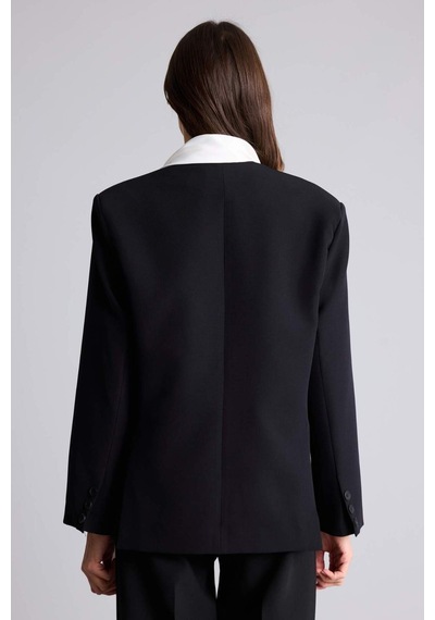 Defacto Blazer Ceket H2468ax26spbk81 Siyah-bk81